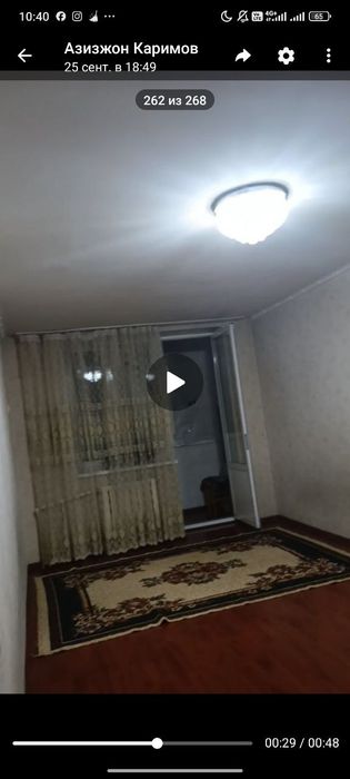 Куйлик ижара 2 хона шерикликка 2 киши оламз: 650 000 so’m