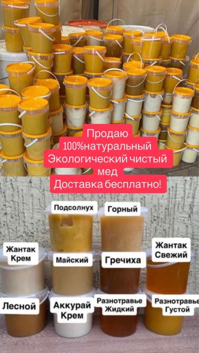 натуральный 100% мёд ВКО