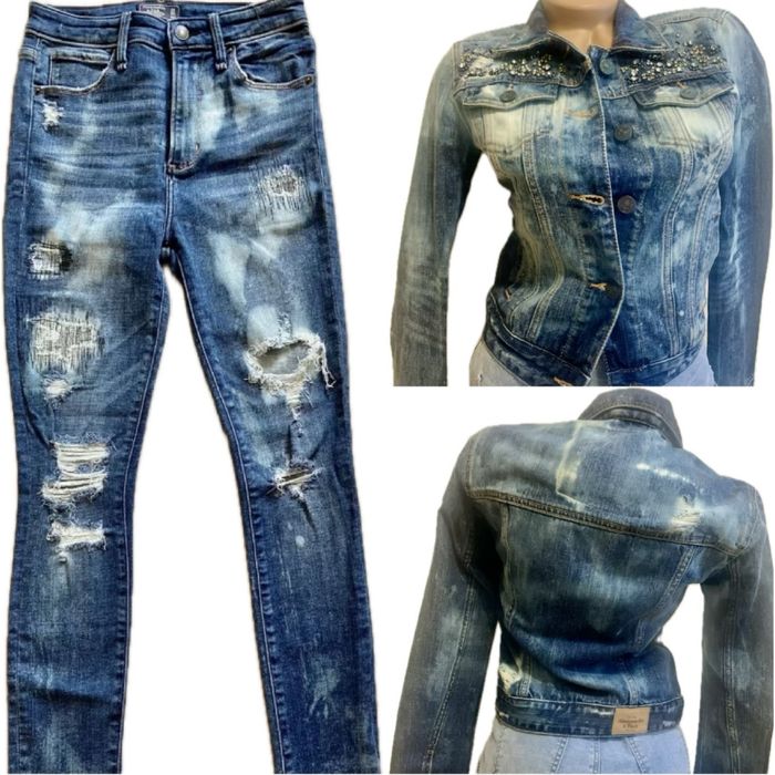 Geci blugi Abercrombie and Fitch, Guess fete