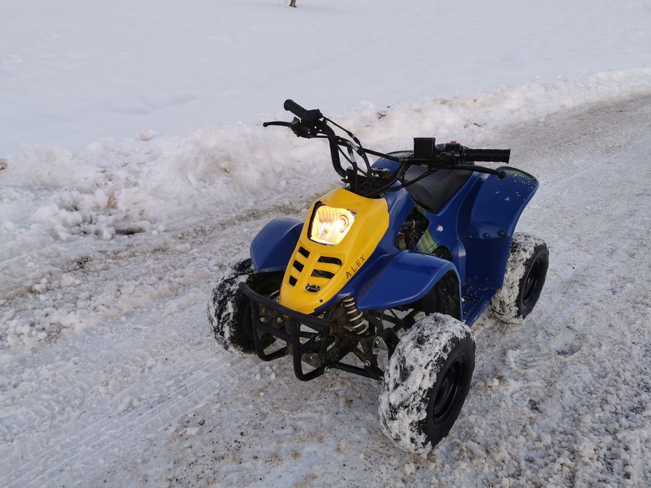 Atv 125cc automat albastru și negru