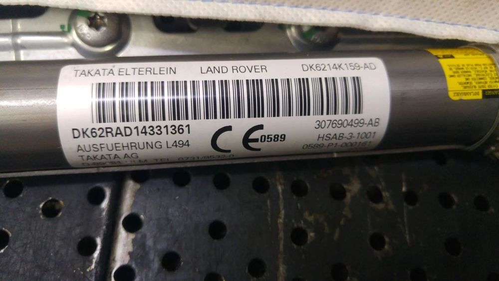 Airbag cortina dreapta land rover range rover sport 2 l494 dk6214k159ad 307690499ab dk62rad14331461