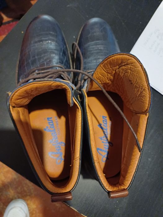 Мъжки боти естествена кожа