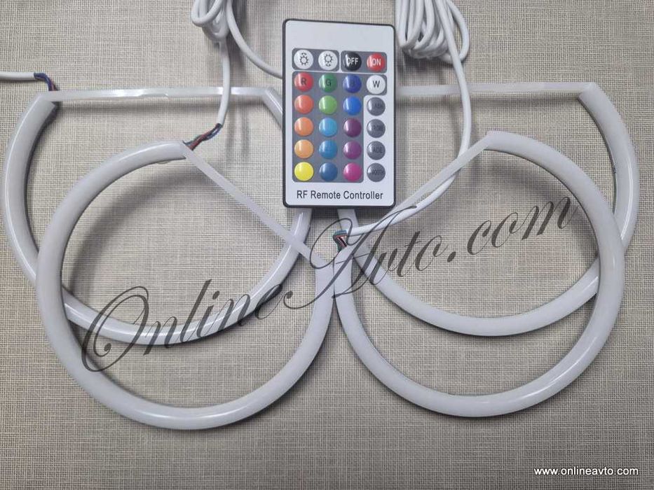 Ново! RGB Cotton LED Angel Eyes-Ангелски очи BMW E46,E39,Е36 16 цвята