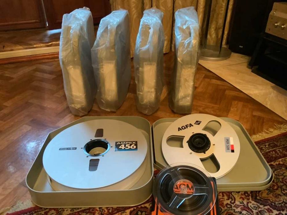 AMPEX  ( катушки, магнитная лента, )