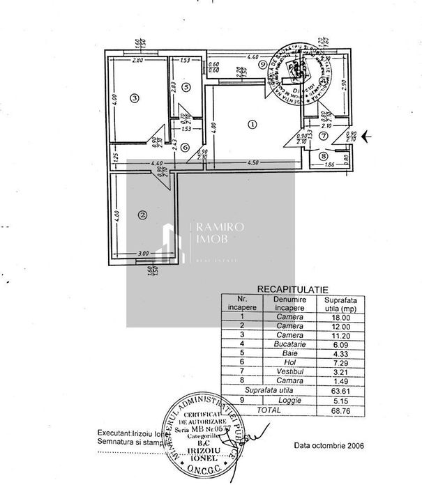 Apartament 3 camere Soseaua Alexandriei / Antiaeriana