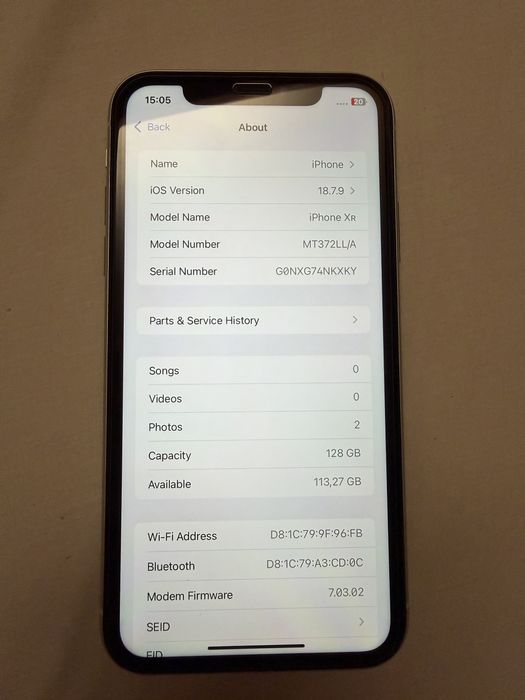 Продавам Apple iPhone XR 128GB – 97% батерия