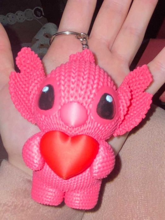 Stitch & Angel. Breloc cuplu