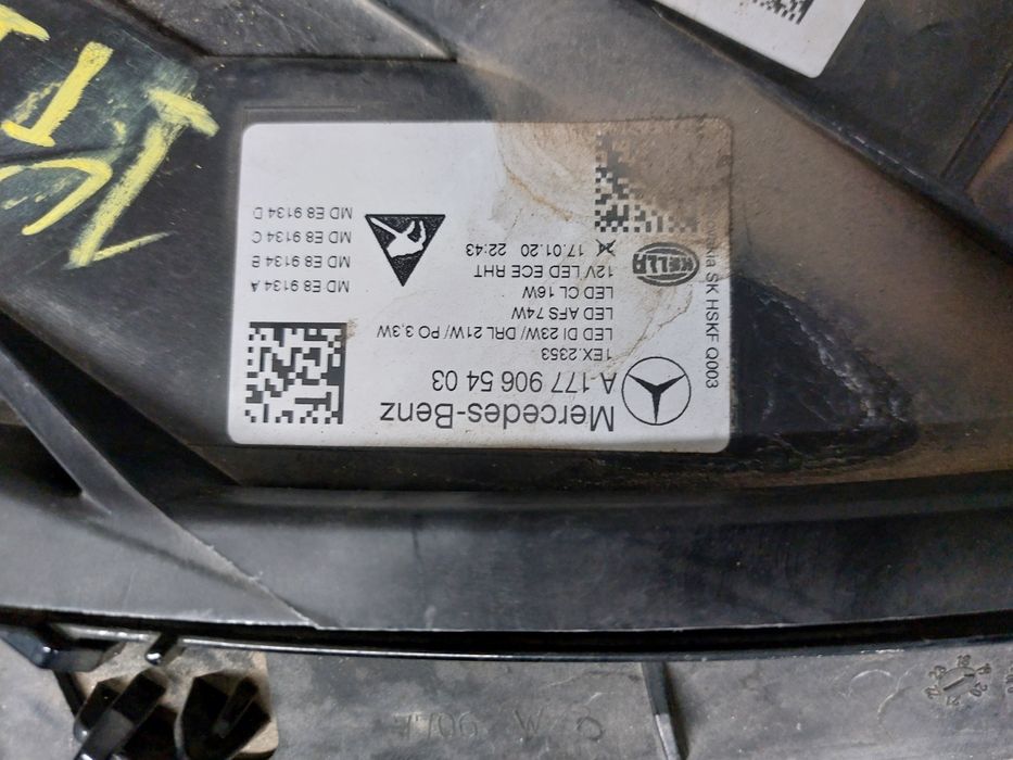 far dreapta original mercedes benz a w177 v177 full led multibeam