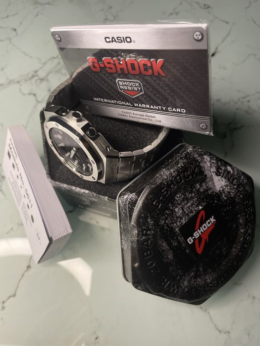 Ceas G-SHOCK ga-2100 mod Royal Casioak (Silver)
