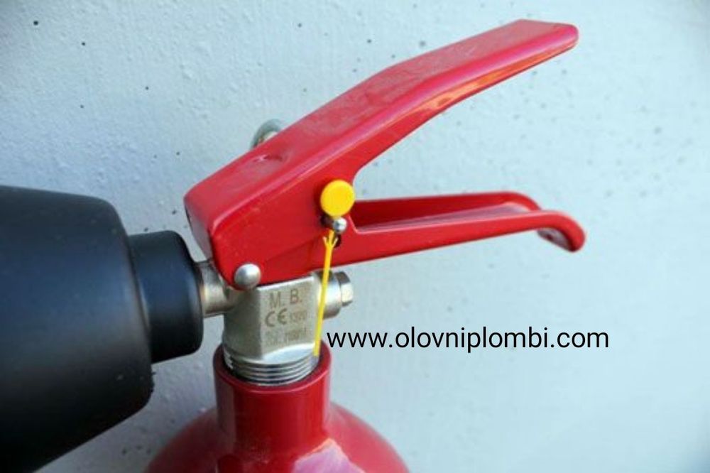 ПВЦ пломби за пожарогасители 230мм Индикаторни пластмасови пломби.