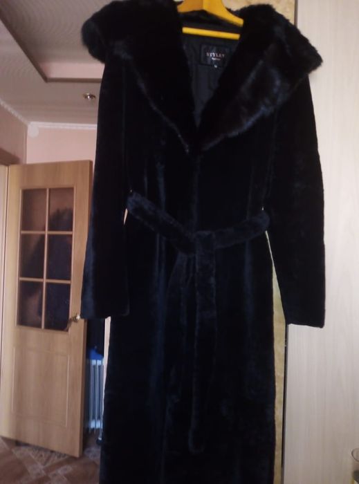 Шуба мутон + норка