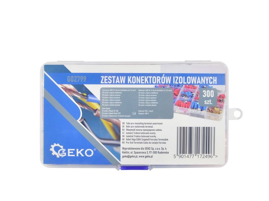 Set 300 conectori cablu auto izolati - geko