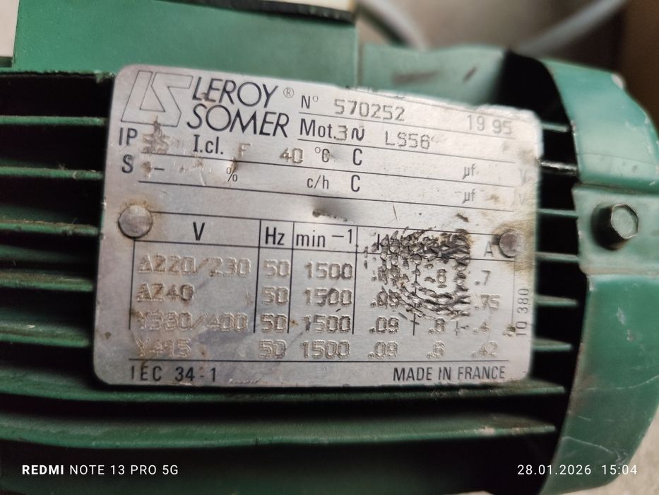 Motor cu reductor și variator de turație 40rpm