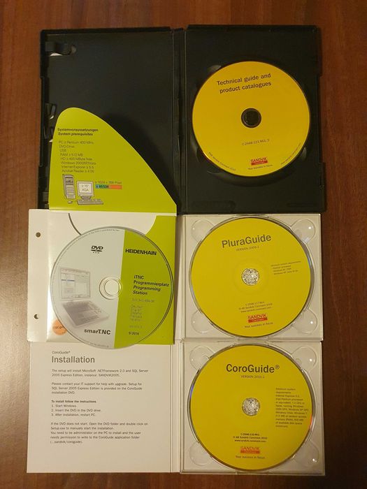 Sandvik Coromant calculator + cataloguri; Heidenhein training CNC