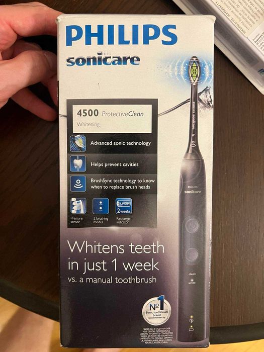 Philips Sonicare ProtectiveClean 4500 – нова, запечатана + резервни глави