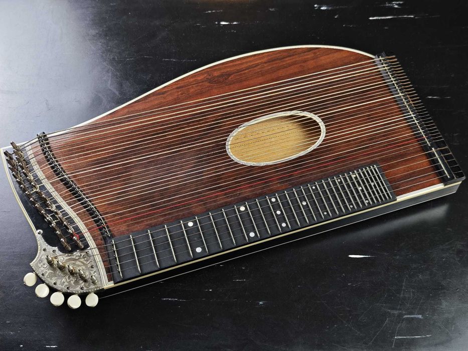 Țiteră (Zither) clasică, instrument muzical de colecție / funcțional