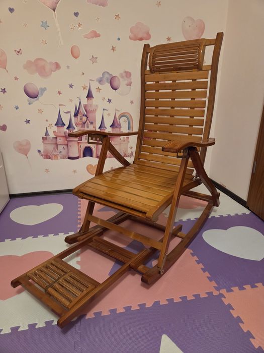 Scaun multifunctional tip leagan din lemn