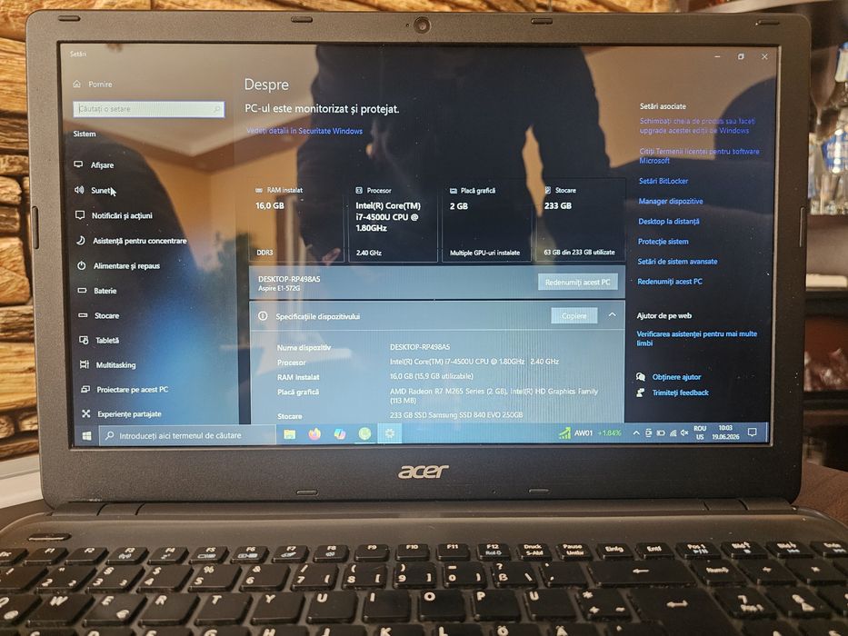 Acer Aspire i7 4500u