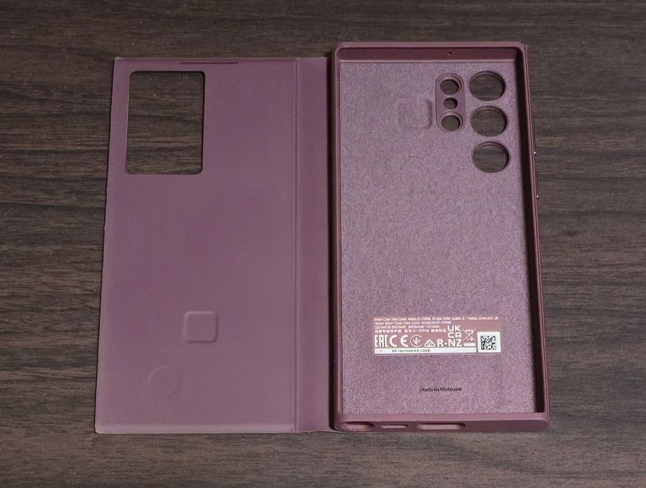 Husa SH flip smart activa originala Samsung Clear View Cover S22 Ultra