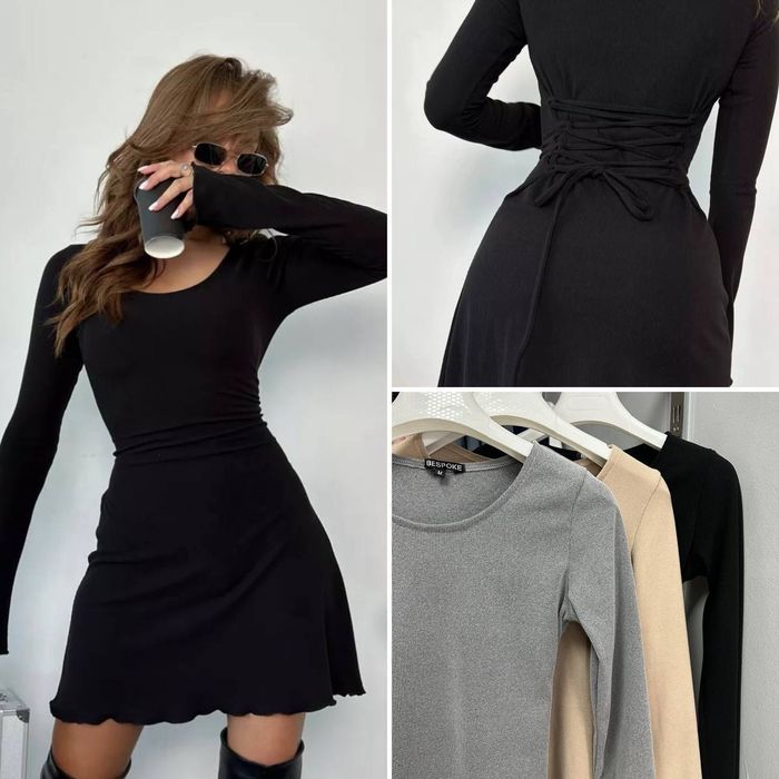 Платье на завязках