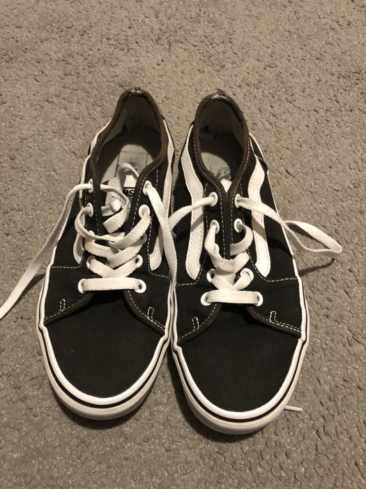 Vans din panza negri