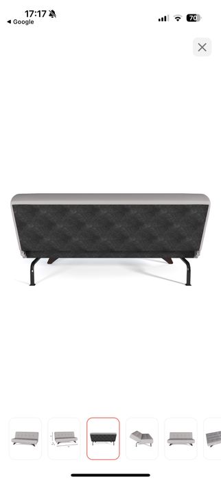 Диван раскладной серый