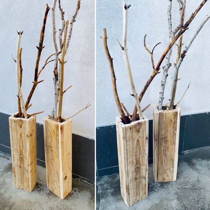 Артистични дървени вази – ръчна изработка с душа