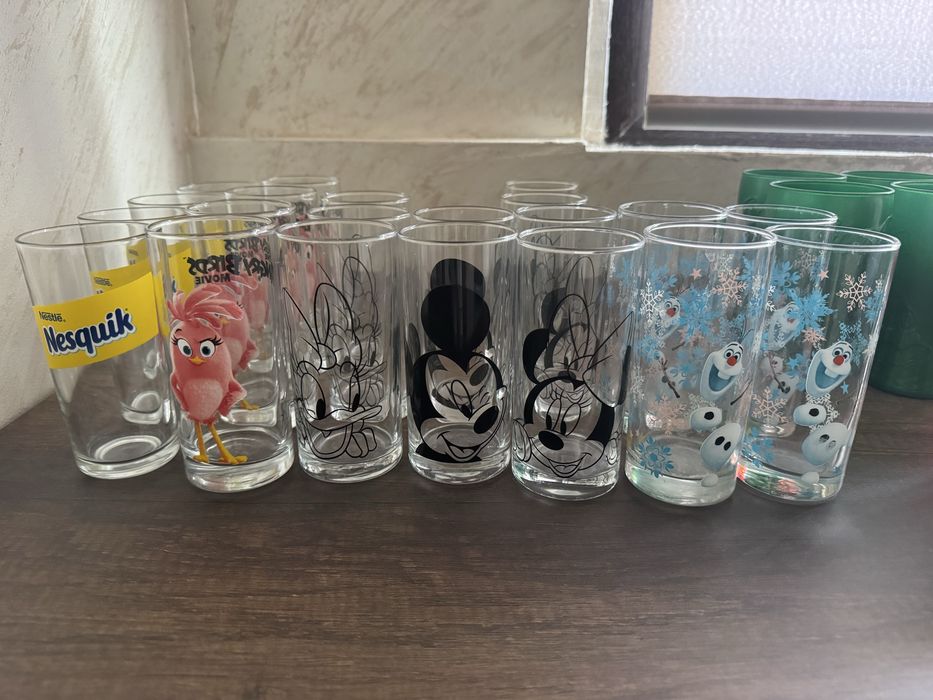 Стъклени чаши Coca Cola Disney Mickey Minnie Mouse