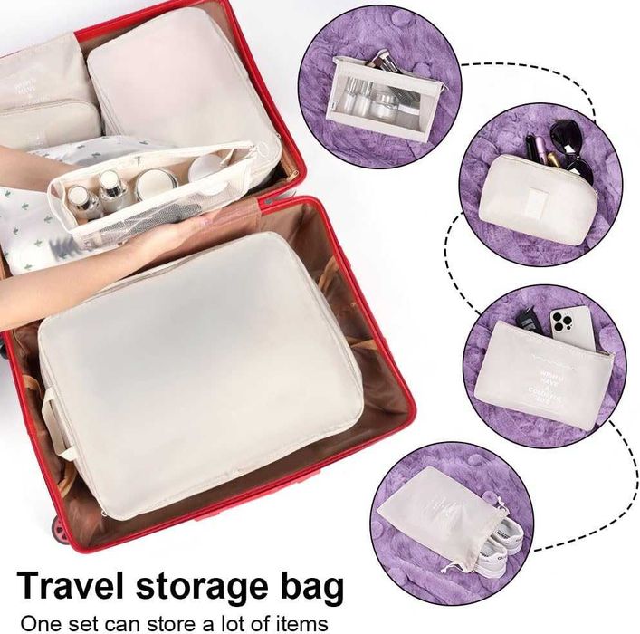 Органайзери за куфар OSDUE – комплект 10 броя, водоустойчиви