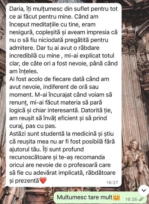 Meditatii Admitere Medicină