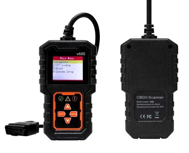 Full OBD2 EOBD автомобилен диагностичен кодочетец V600