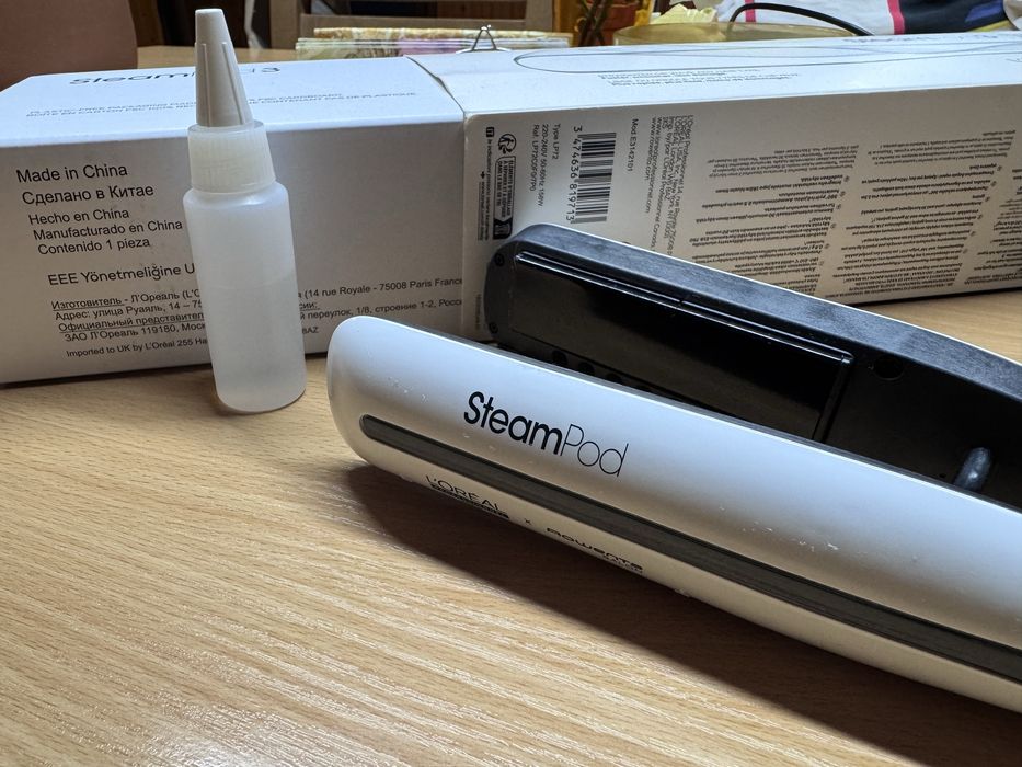 Преса за коса L’Oréal Professionnel - Steampod 3.0, 180-210ºC, бяла