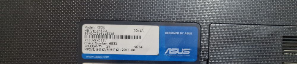 Ноутбук ASUS на запчасти