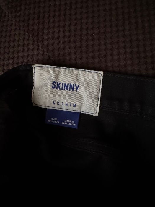 Черни дънки - slim fit denim