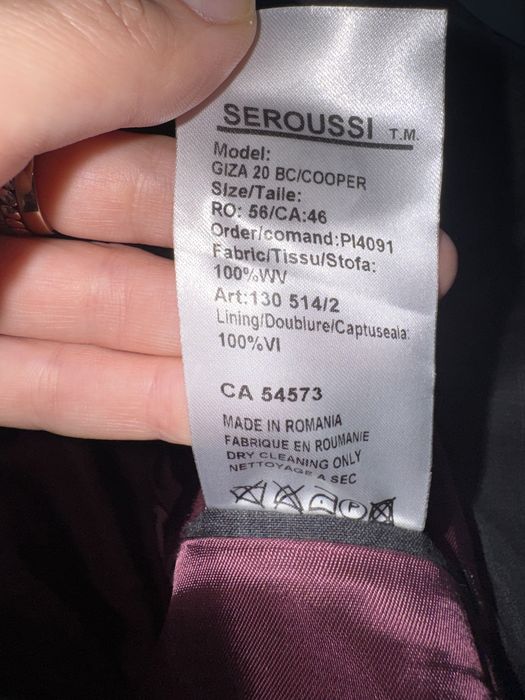 Costum barbatesc Seroussi - marime 56
