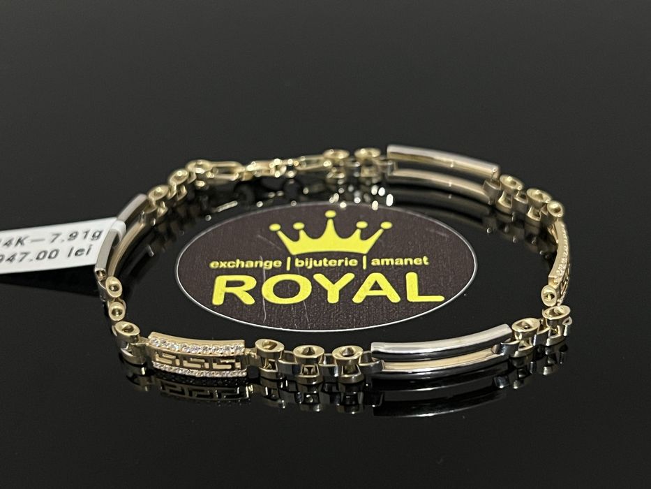 Bijuteria Royal CB : Bratara aur nou 14k unisex 7,91gr