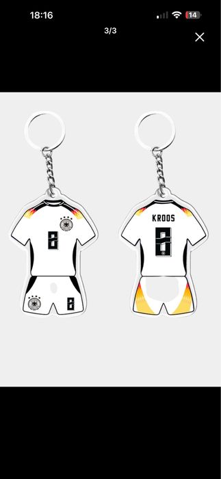 Брелки с футболистами