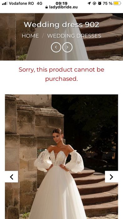 Rochie de mireasă necununată, este pe corset potrivită mărimii s/m