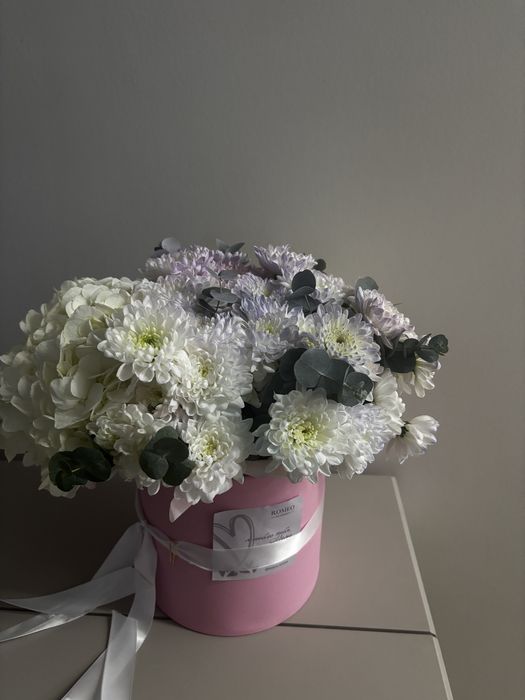 Моно букет в оформлении гортензия