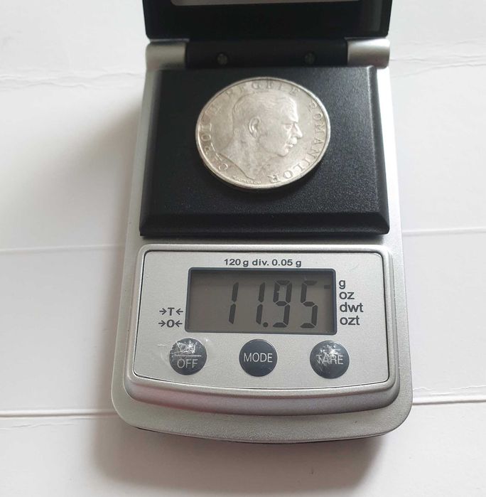 Moneda 250 lei 1939, argint, Regele Carol