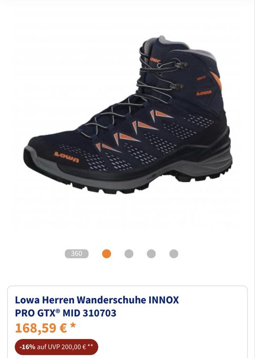 Мъжки туристически обувки LOWA INNOX PRO GORE-TEX . Размер 42