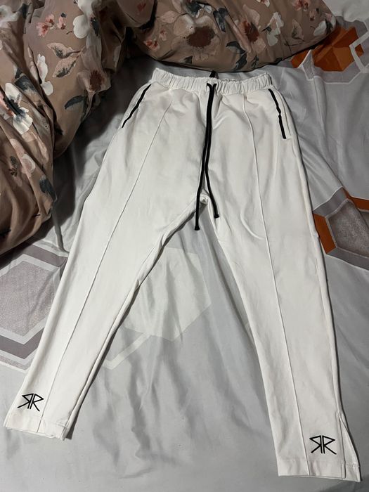 pantaloni albi reflectss eleganti