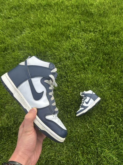 Nike Dunk High albastru/alb – mărimea 38 – stare bună