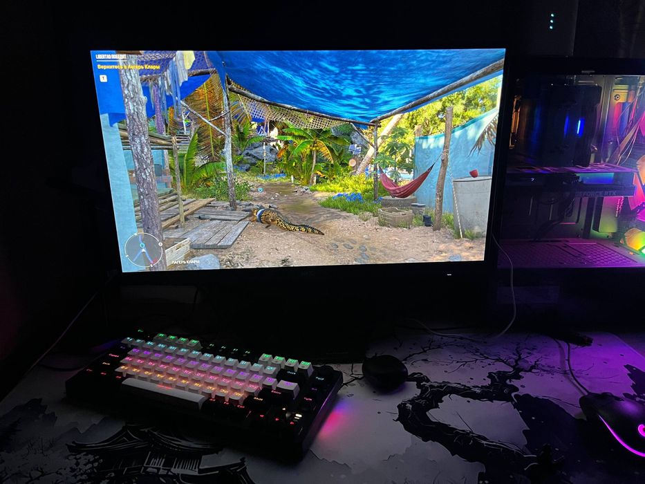 Игровой компьютер + в подарок коврик, мышь, клавиатура, наушники, микр