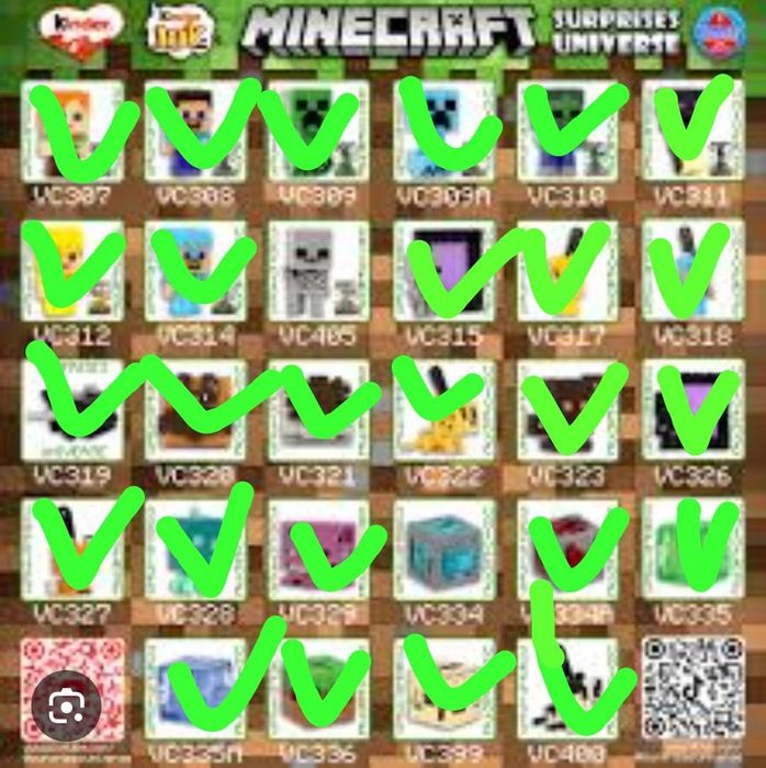 Киндер Джой Майнкрафт Коллекция / Kinder Joy Minecraft