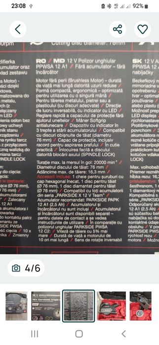 Flex mic/mini flex/polizor unghiular parkside performance