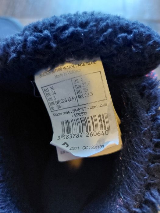Ghete baieti 36 QUECHUA Decathlon / Ghete iarna imblanite impermeabile