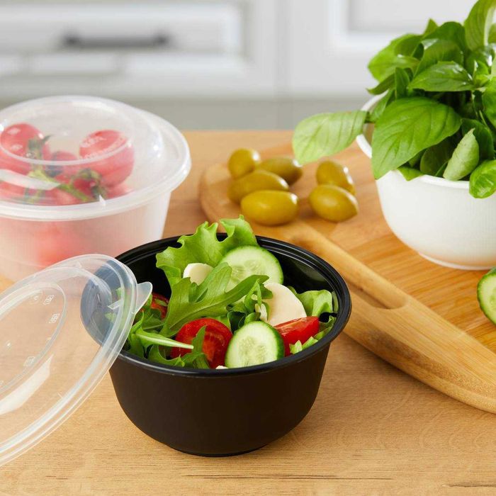 Одноразовые супницы с крышкой (350/500/650 мл) в ассортименте.