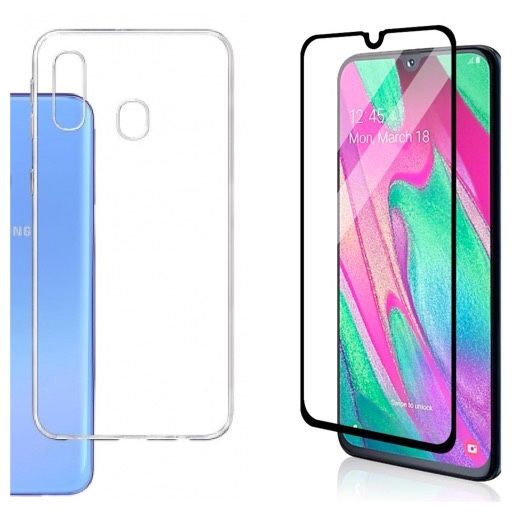 Samsung A10/A40/A50/A70 - Pack Husa Silicon + Folie Sticla 11D Safe