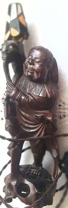 Veioza/ sculptură: Hotei, Buddha cel Vesel